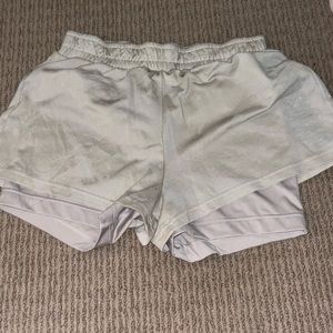 Neutral gymshark shorts